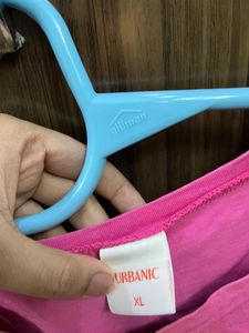 New Combo Urbanic Tees Pink And Rainbow Color