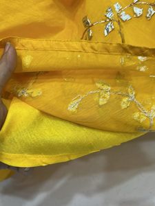 Yellow Embroidered Skirt