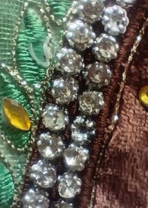 Green Net Kurta Set
