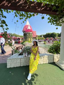 Yellow Floral Layered Maxi Dress