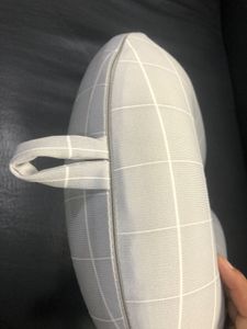 Light Grey Neck Pillow With Memory Foam