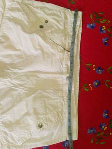 White cargo pants