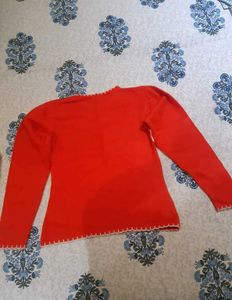 Cute Embroidered Girl's Sweater