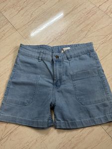Light Wash Denim Shorts