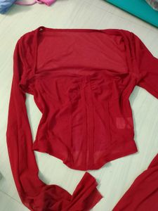 Lulu&amp;Sky Red Top