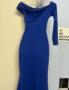 Pintrest Elegant Blue Maxi Dress