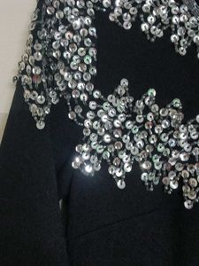 Black Sequin Embellished Dress