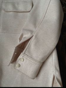 H&amp;M Beige Shirt Jacket