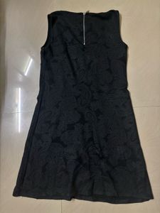 Elegant Black Paisley Dress