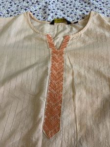 Straight Kurta- Peach Pink