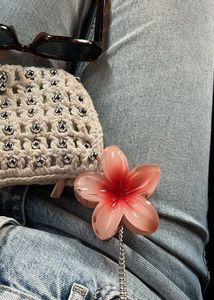 floral korean hair clutcher 1 pc