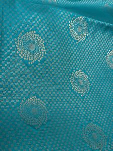Blue n Green Semi Silk Saree