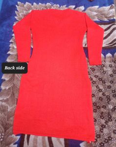 Red Winter Garam kurti