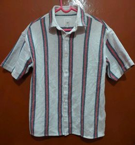 Powerlook Oversized Striped Shirt For Men