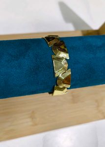Gold Feather Cuff Bracelet