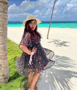 Black Dress With Float Sleeves
