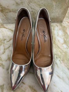 Silver Pointed Luxury Heels