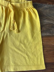 Boys Yellow &#39;Super Dad&#39; Shorts