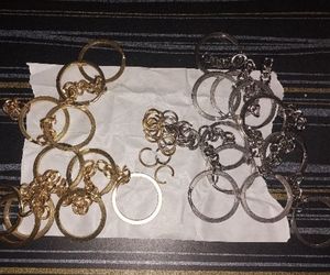 Mixed Metal Keychains ring pack of 20