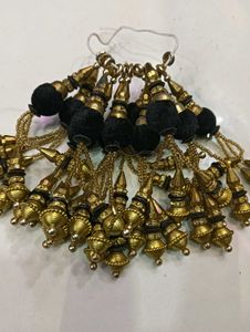 Golden & Black Tassels