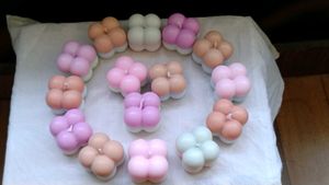 Handmade Natural Soy Wax Bubble Candles