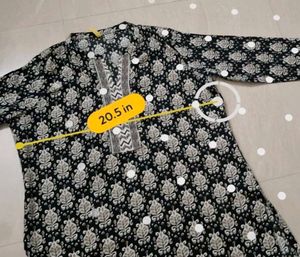 (Size~2XL)NEW black kurta set!