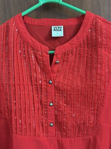 Vero Moda Tomato Red Blouse