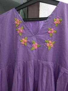Hand embroidery Kurti