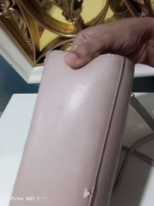 Blush Pink Quilted Crossbody Bag