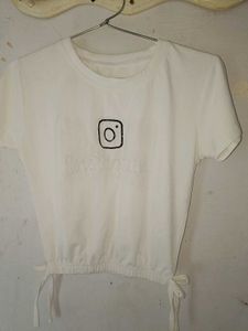 White Graphic Tee