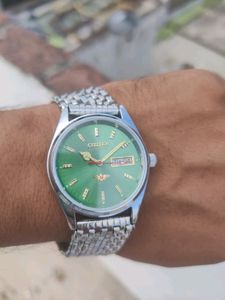 Vintage Citizen Automatic Band Stainless Steel Japan Look Like New Condition