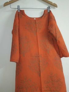 Stylish Orange Kurti wear