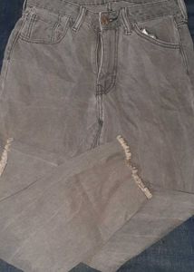 Gray Distressed Jeans