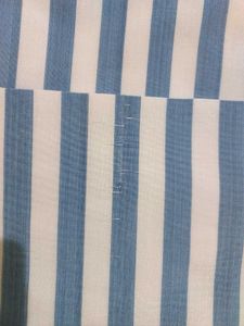 Blue &amp; White Striped Throw Blanket Top Sheet