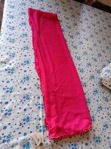 Yellow Kurti with Pink Salwar and Dupatta Set.