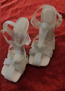 Stylish sparkly  vinyl Heels