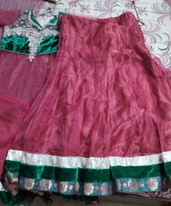 Kurti Lehenga Dupatta Set