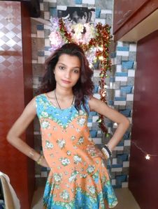 Women Printed Orange Coloured Floral Dress