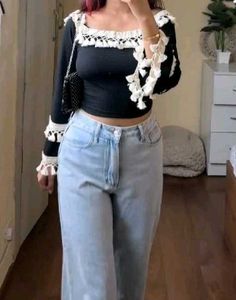 H&amp;m Wide Leg Denim