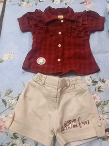 Cute Kids Outfit - Top & Shorts Set