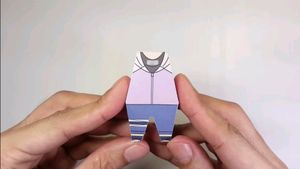 Anime Naruto Shippuden Hinata Chibi Figurine Making Template