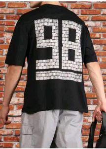 Black Graphic Print Tee