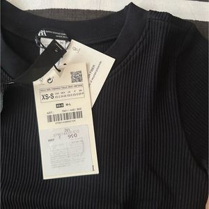 Zara Black Crop Top