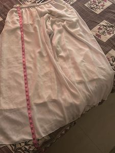 Women White Georgette Plazzo