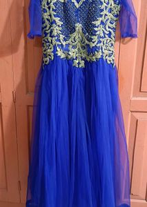 Blue Party Wear Gown