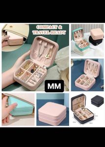 Pink Travel Jewellery Organiser