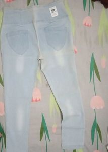 Girl&#39;s High-Waisted Denim Jeans (New)