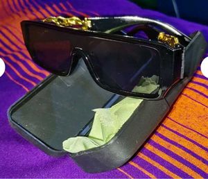 Statement Sunglasses with Gold Detail