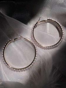Pearl Hoop Earrings