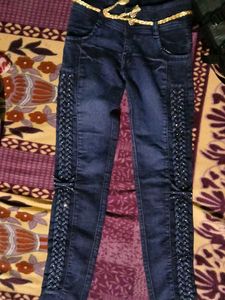 Dark Blue Denim Jeans